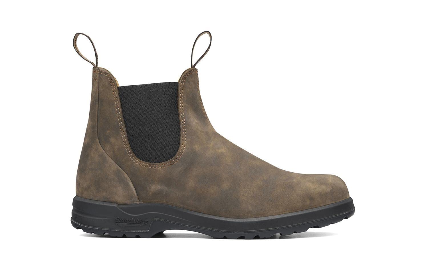 Blundstone 2056 Rustic Brown Leather Chelsea Boots - Waterproof & Comfortable Hiking Boots for Men & Women - Perfect for Outdoor Walking, Hiking & Casual Wear