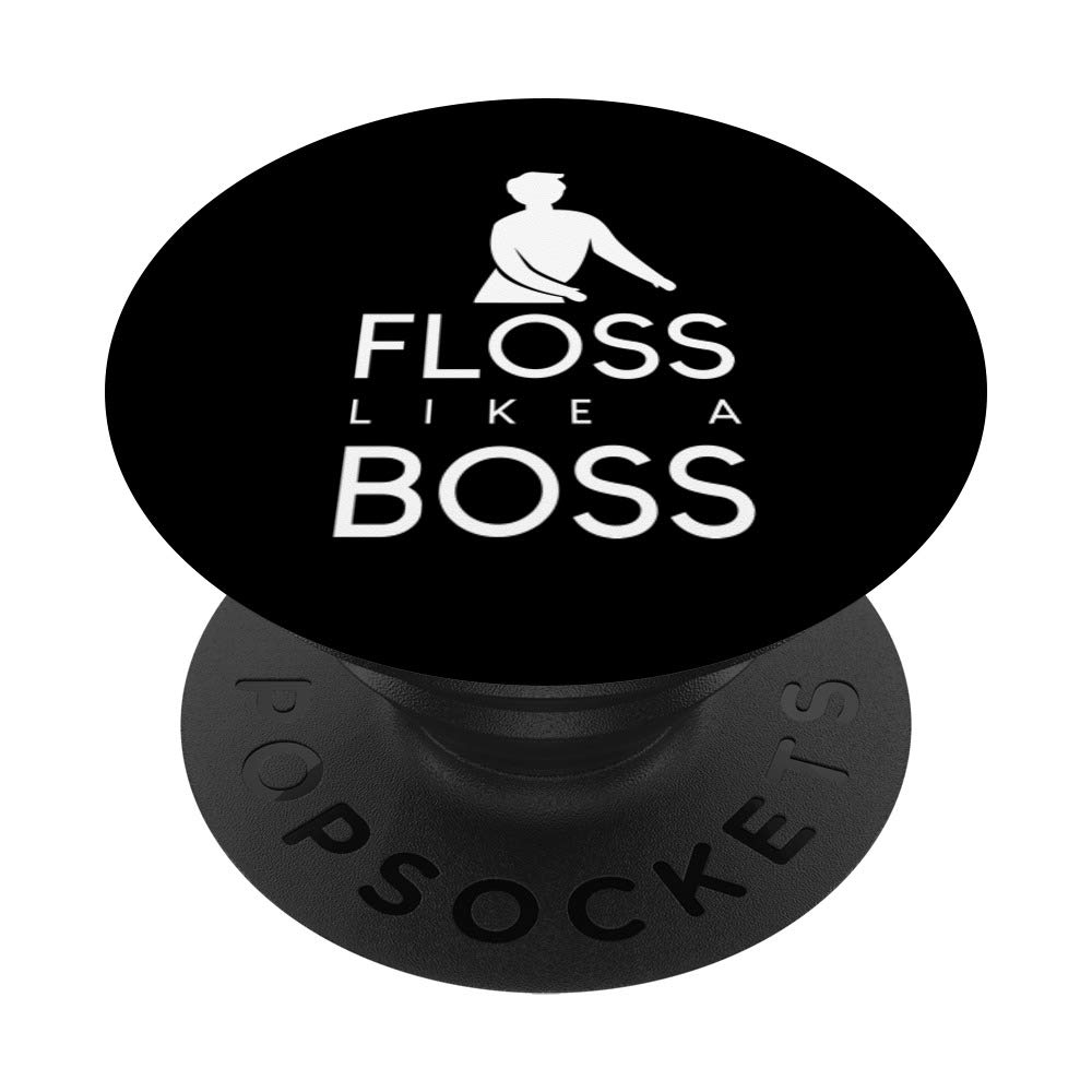 Floss Like A Boss Dance T-Shirt - Trendy Floss Dance Shirt with PopSockets Grip & Stand for iPhone, Samsung & Tablets | Perfect for TikTok Dances, Music Festivals & Dance Competitions