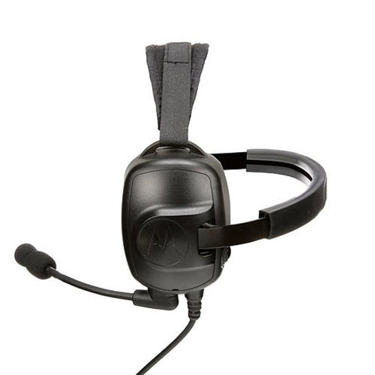 Motorola PMLN6853 Heavy Duty Behind-the-Head Headset with Noise Cancellation - Durable Office Headset for Call Centers, Warehouse & Industrial Use