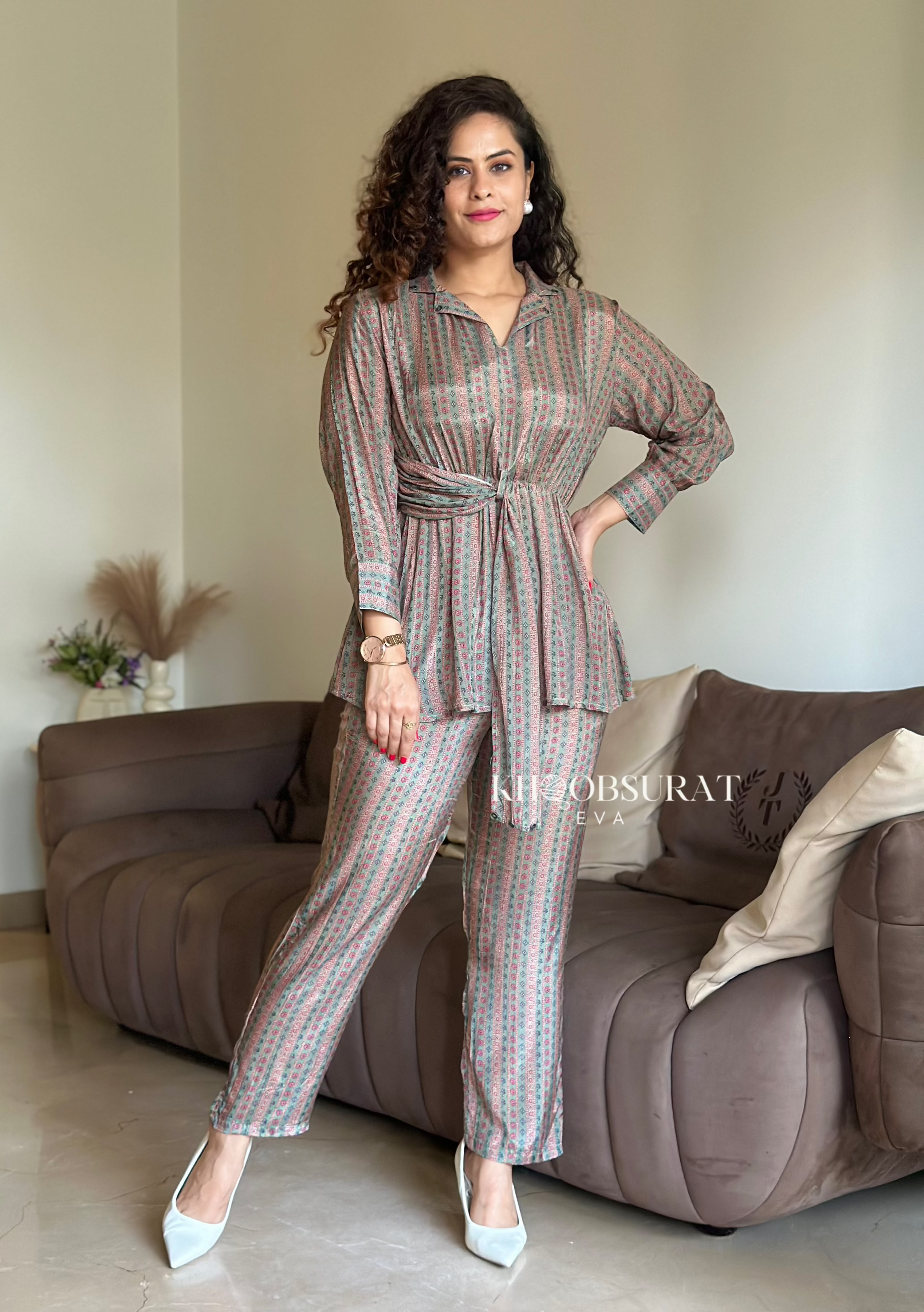 Stylish Grey Coord Set for Women | Trendy Matching Outfit | Perfect for Casual Wear, Work & Travel