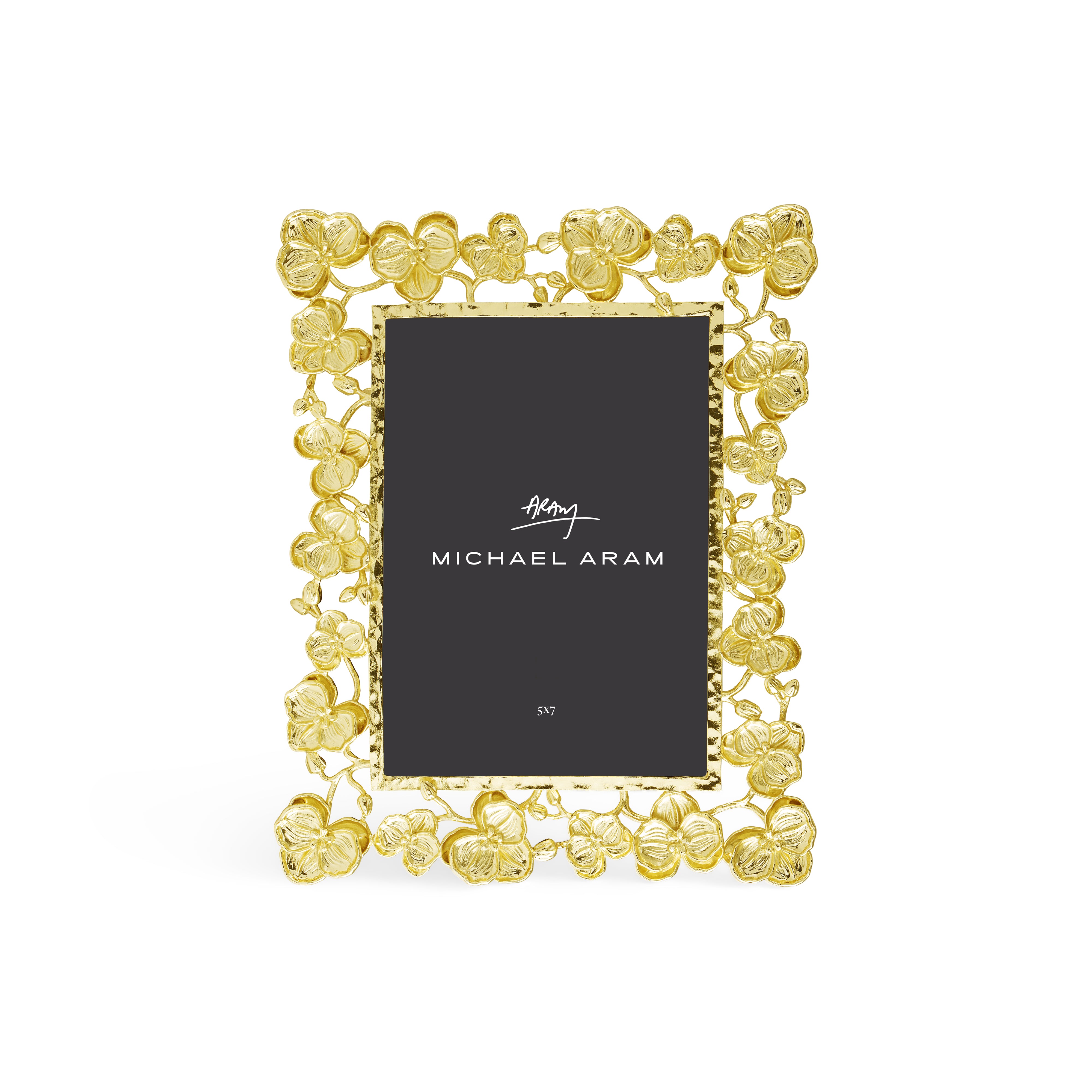5x7 Orchid Picture Frame - Elegant Floral Photo Display for Home Decor, Office, and Gift Giving