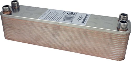Duda Energy HX2340 40 Plate Stainless Steel Heat Exchanger - 3/4