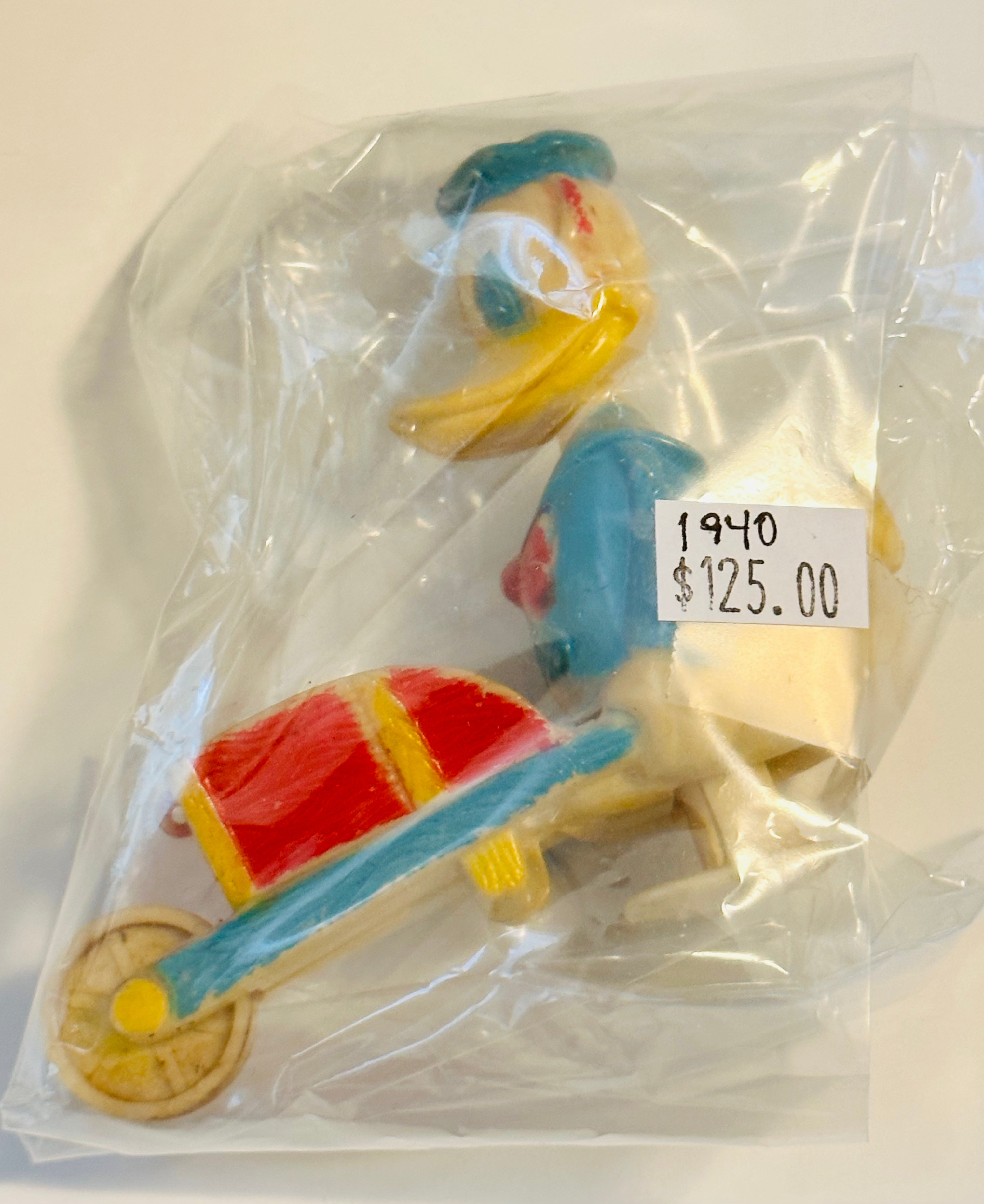 Vintage 1940 Disney Donald Duck Original Toy Figure - Rare Collectible for Disney Fans & Nostalgic Gift