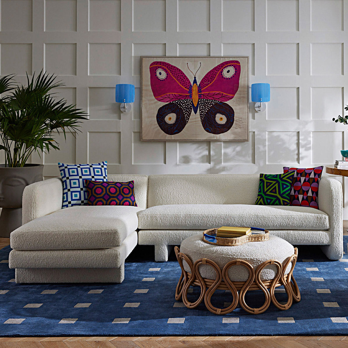 Modern Sunset Sectional Sofa with Left Arm Facing - Perfect for Living Room, Lounge & Home Theater Seating