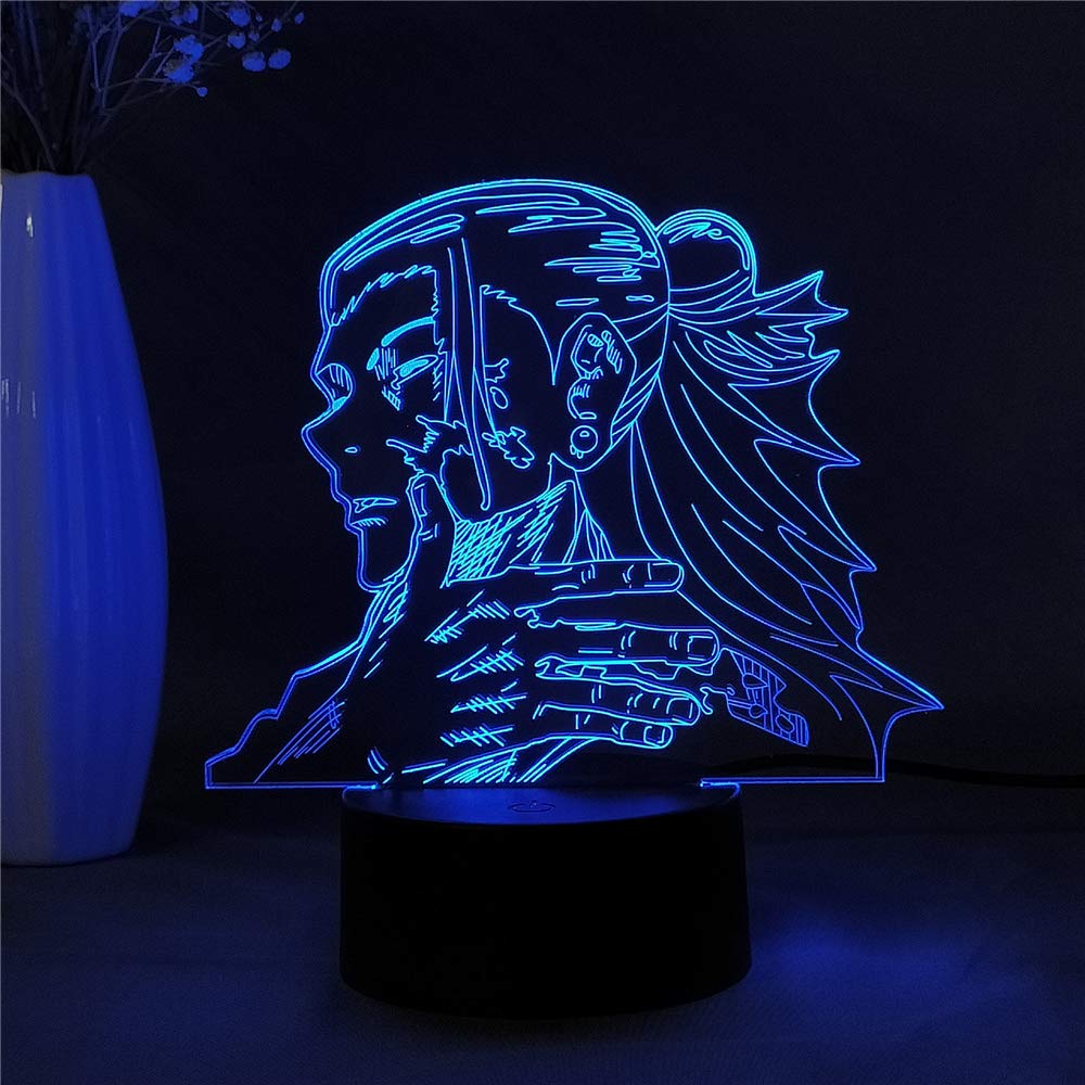 Jujutsu Kaisen Todo Aoi 3D LED Night Light - Anime Manga Desk Lamp for Bedroom Decor, Kids Birthday Gift & Bedside Lighting | Perfect for Anime Fans, Gaming Rooms, and Cozy Nighttime Reading