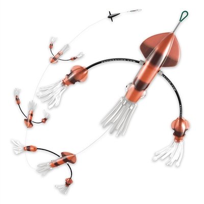 Squidnation Flippy Floppy Fishing Daisy Chain Lure - Premium Tuna & Marlin Magnet for Saltwater Fishing | Perfect for Offshore Trolling and Big Game Fishing