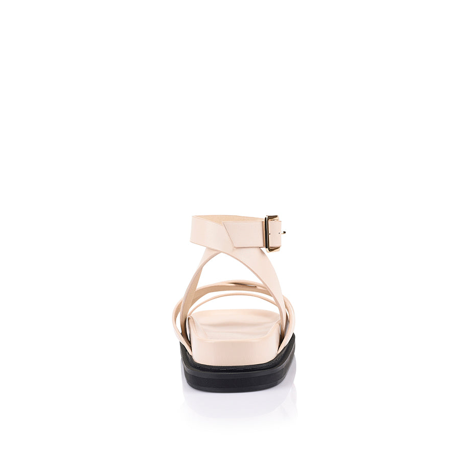 Brianna Comfortable Footbed Sandals for Women - Bone Color | Perfect for Beach, Vacation & Summer Outfits