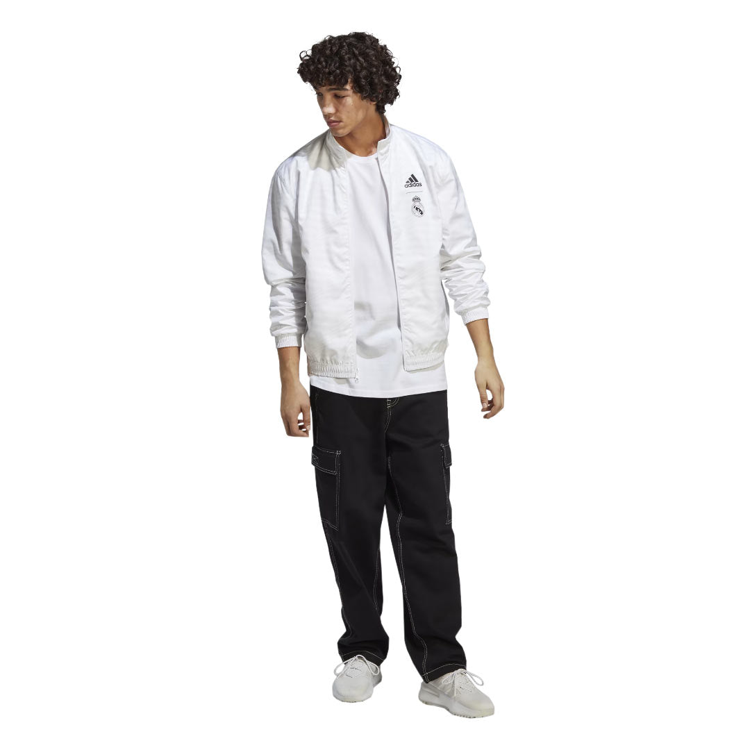 adidas Men's Real Madrid Anthem Reversible Jacket - Official Football Jersey for Training & Match Days (HT6458) | Perfect for Soccer Fans & Streetwear Fashion