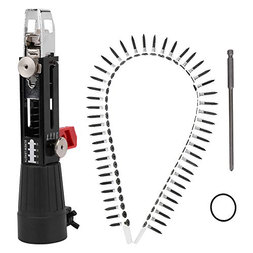 Electric Drill Chain Nail Gun Adapter - Automatic Woodworking Tool Attachment for Cordless Power Drills | Perfect for DIY Projects, Furniture Making & Home Renovations