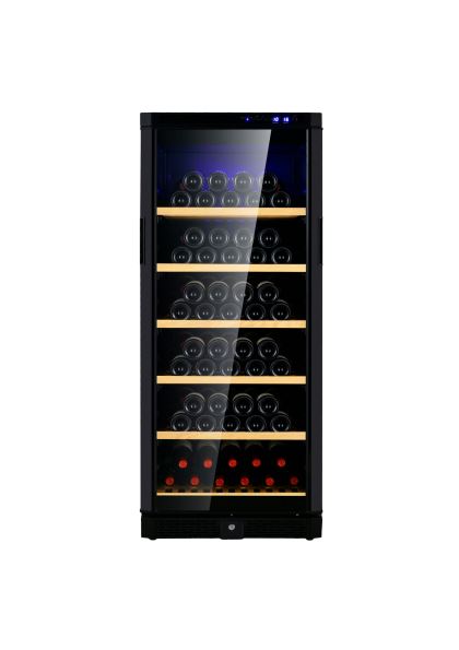 Chateau CW100TH SNS 120 Bottle Wine Cooler Refrigerator - Dual Zone Temperature Control, Freestanding Design for Home, Bar, or Restaurant Use