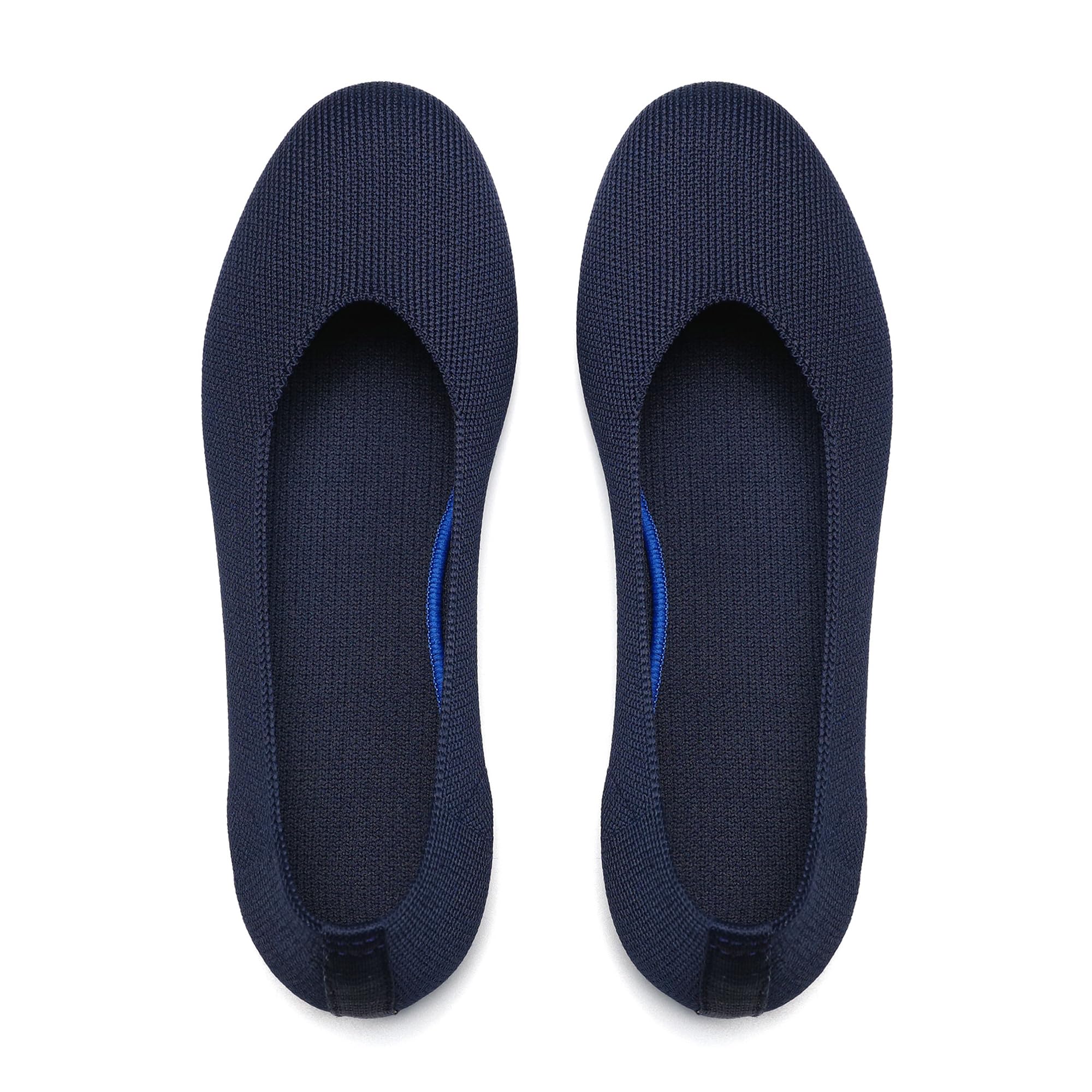 Women's Ballet Flats - Comfortable Knit Dressy Casual Shoes with Round Toe & Breathable Mesh for Work, Travel, and Everyday Wear