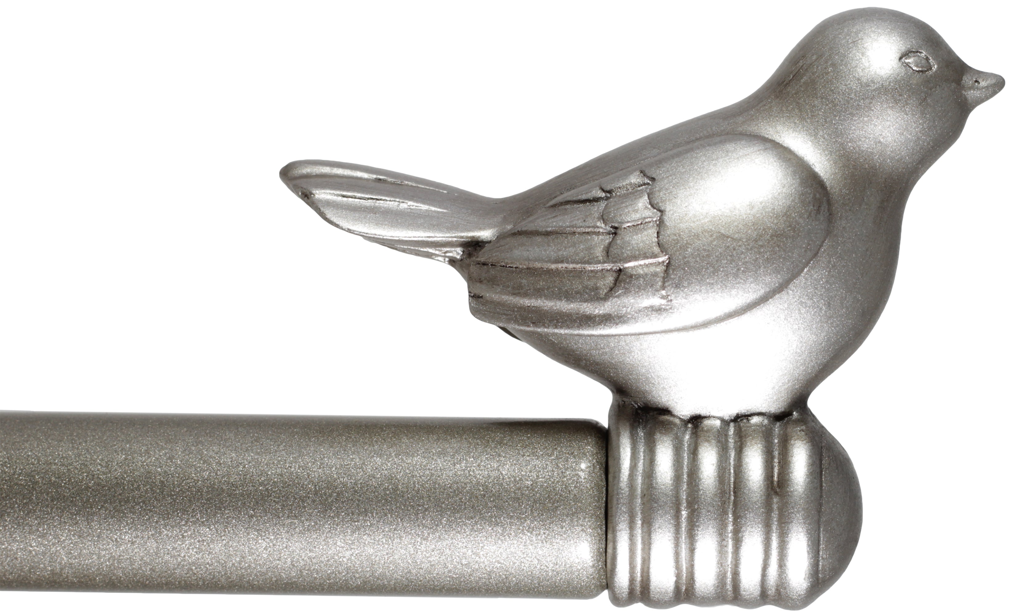 Stylish Birds Window Curtain Rod Set with Finials - Elegant Home Decor for Living Room, Bedroom & Nursery