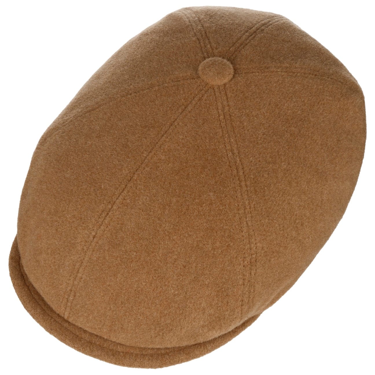 Stetson Reid 6-Panel Flat Cap for Men - Classic Wool Fedora Hat for Casual & Outdoor Wear - Perfect for Golf, Hiking, and Everyday Fashion