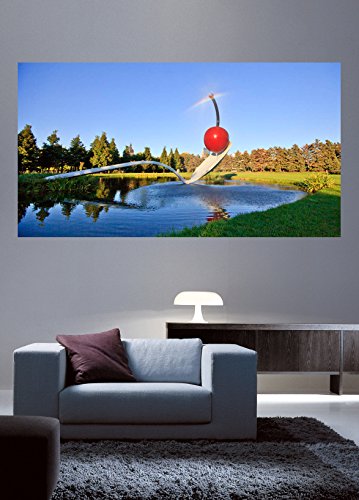 Schmeltzer Cherry on Top Wall Decal 13x24 Inches - Fun Kitchen Decor for Home, Cafe, or Restaurant