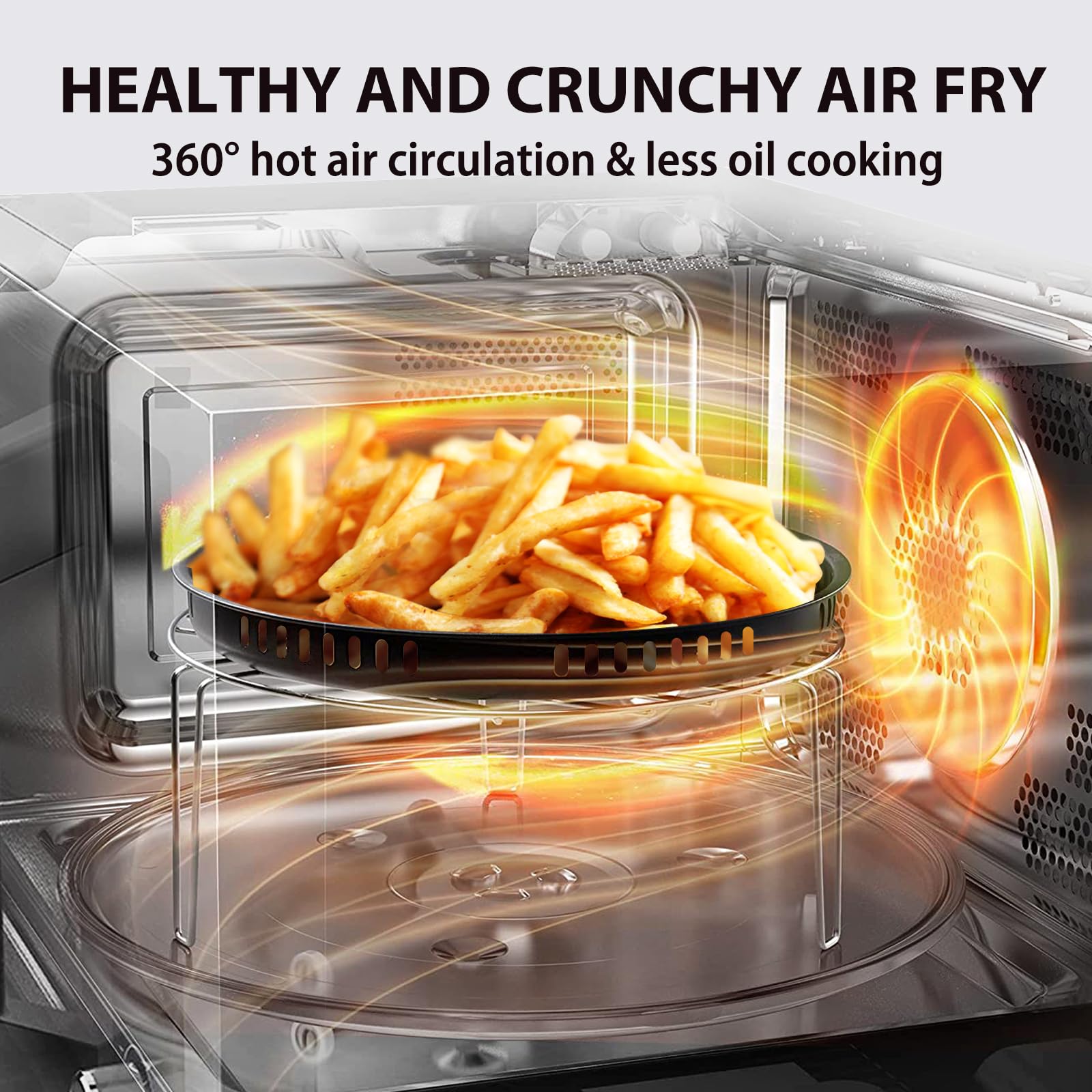 TOSHIBA MASTER Series 6-in-1 Countertop Microwave Oven with Air Fryer - Convection, Broil, Speedy Combi & Even Defrost | 11.3