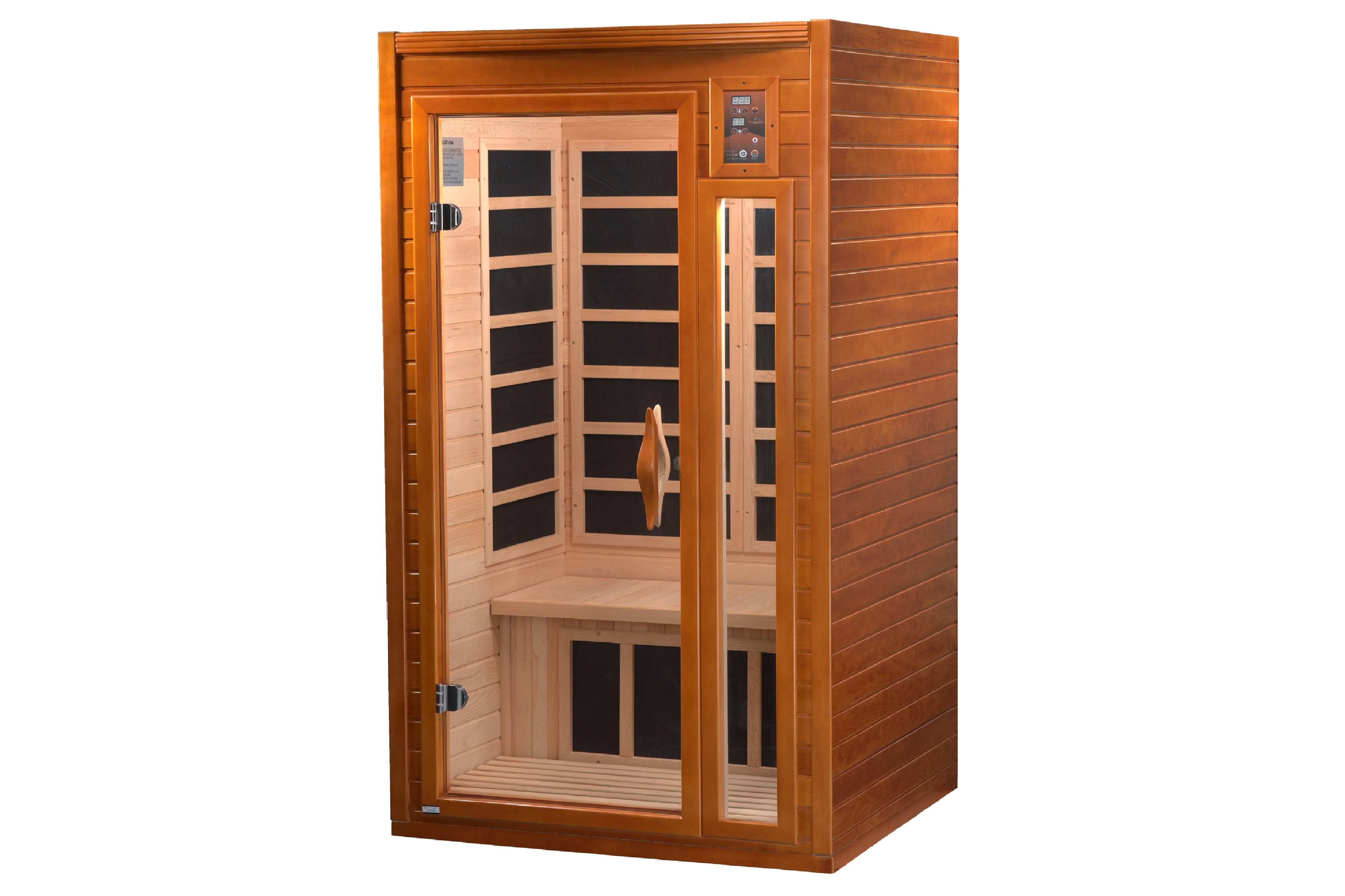 Dynamic Barcelona Low EMF Far Infrared Sauna for Home Relaxation & Detox - Portable Wooden Sauna for Weight Loss & Pain Relief