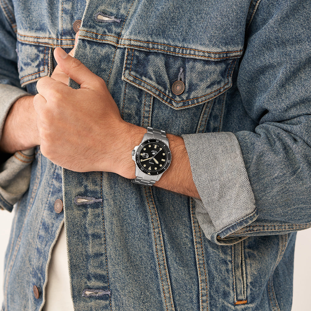 Fossil Blue FS5952 Men's Smartwatch - Stylish & Waterproof for Fitness Tracking & Notifications - Perfect for Workouts, Office & Everyday Wear