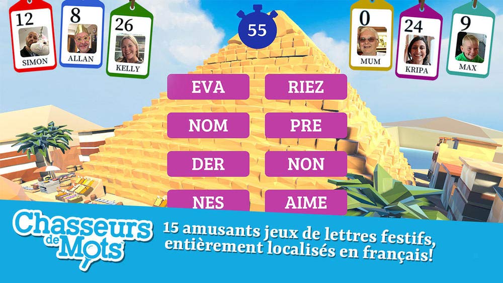Wordhunters (Playlink) PS4 Game - Fun Multiplayer Word Puzzle for Family & Friends | Perfect for Parties & Game Nights