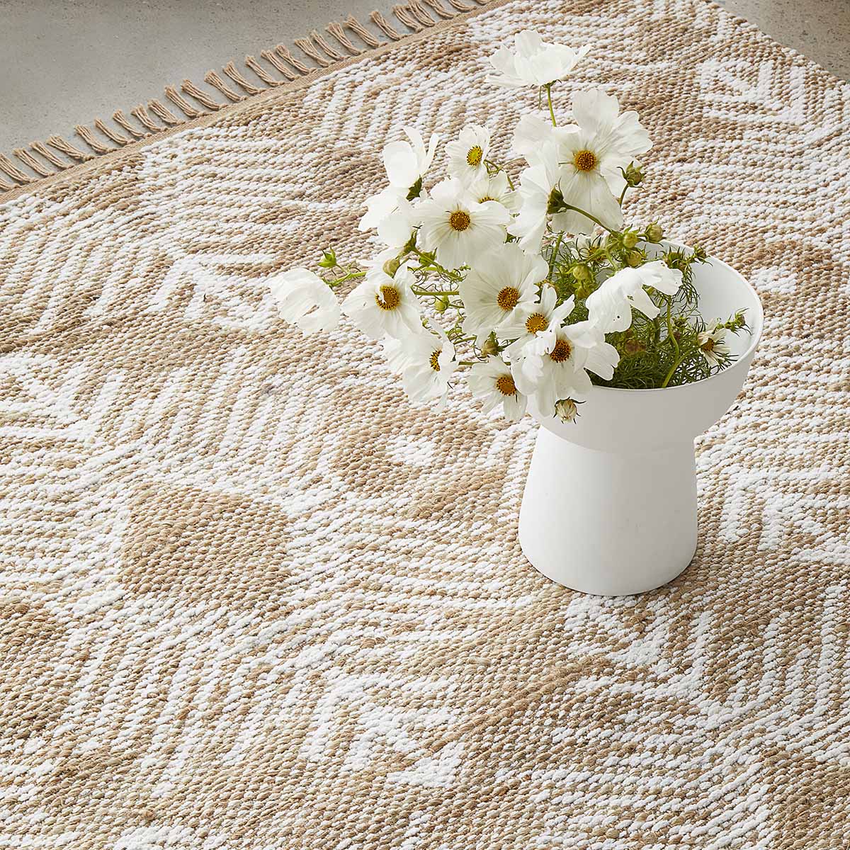 Bodhi Rosa Natural Fiber Rug - Handwoven Boho Chic Area Rug for Living Room, Bedroom & Nursery - Eco-Friendly Home Decor