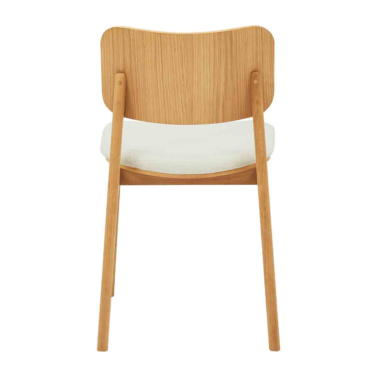 Flair Rattan Fabric Dining Chair - Modern Woven Rattan Upholstered Seat - Perfect for Indoor, Outdoor, Patio, Dining Room & Kitchen Use