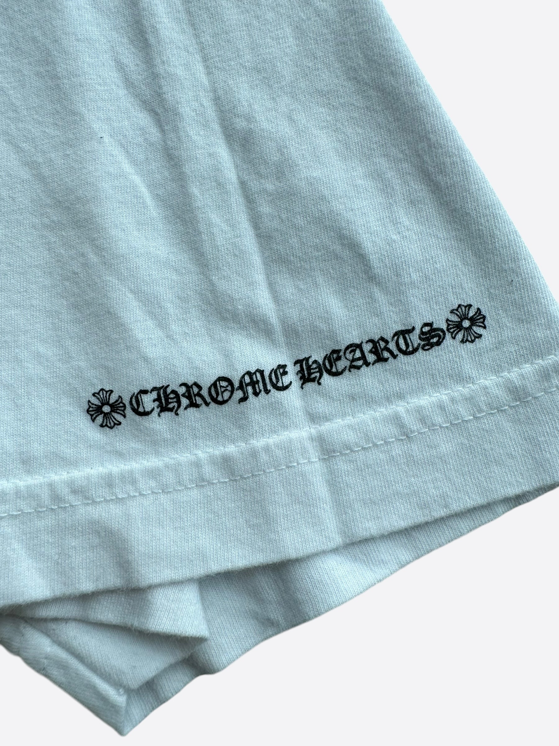 Chrome Hearts White & Black Horseshoe Logo T-Shirt for Men & Women - Stylish Graphic Tee for Casual Wear, Street Fashion, and Everyday Outfits