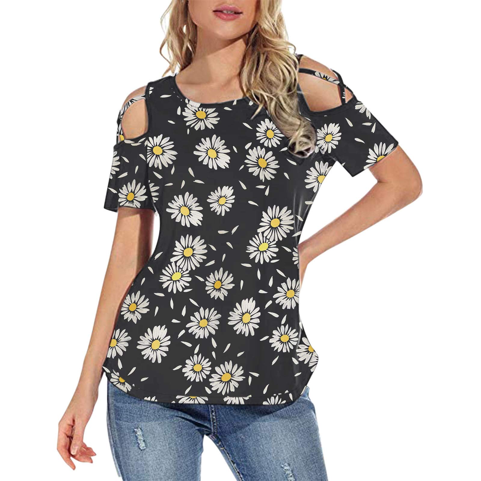 2022 Women's Spring Tops - 3/4 Sleeve Casual T-Shirts for Women (S) | Perfect for Office, Dating & Weekend Outfits