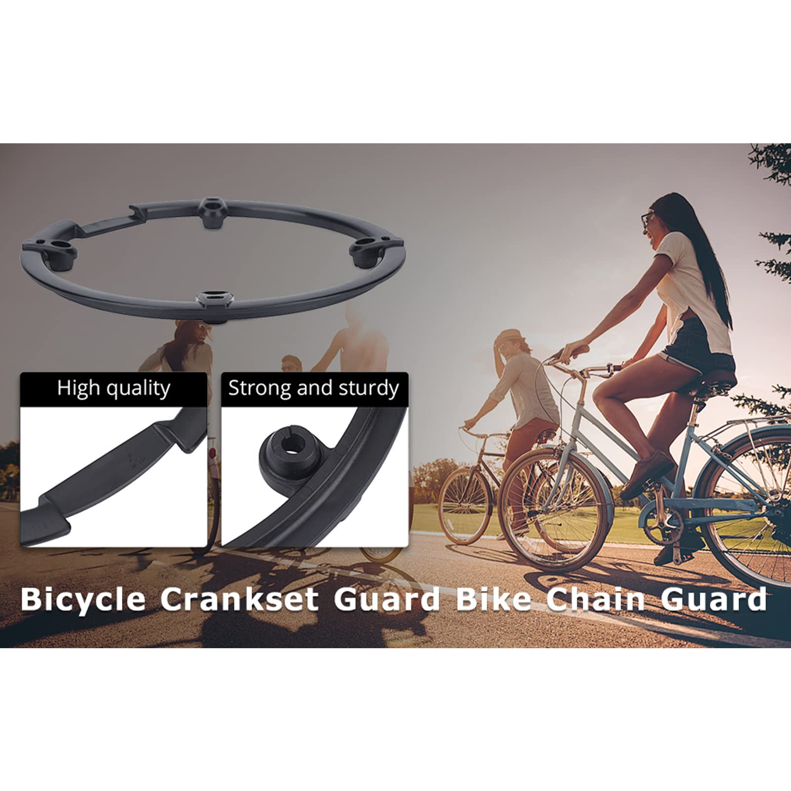 Mountain Bike Chain Guard Protector - 44T Crank Ring Cover for Bicycle Crankset Support & Protection | Durable Cycling Accessories for MTB, Road & Commuter Bikes