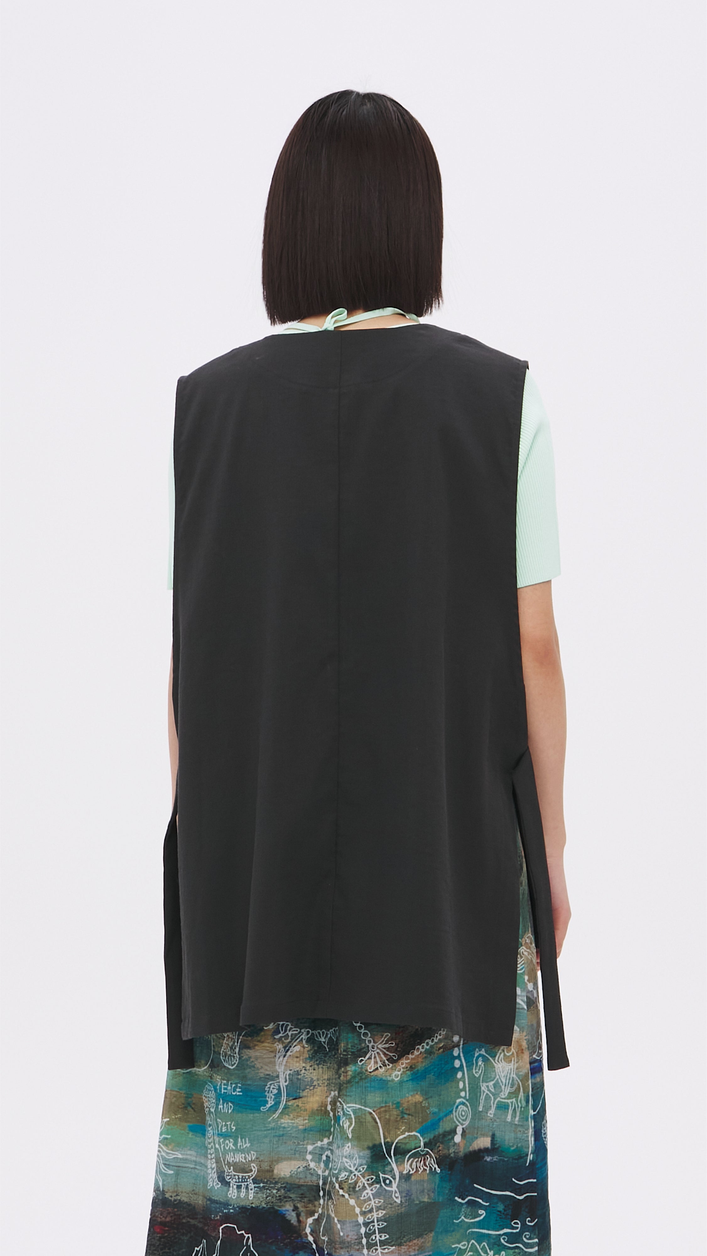 Stylish Waistcoat with Side Slits for Men & Women - Trendy Formal & Casual Vest for Office, Wedding & Everyday Wear