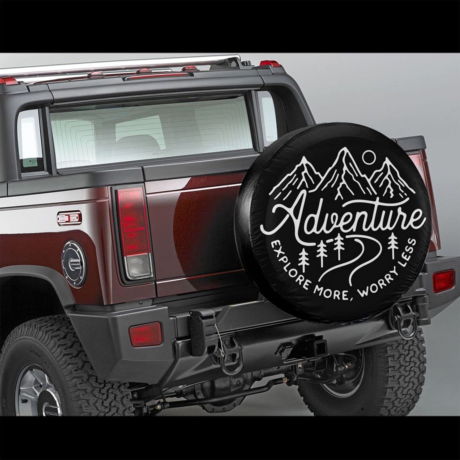 RV Spare Tire Cover - Weatherproof Universal Fit for Trailers & SUVs (14