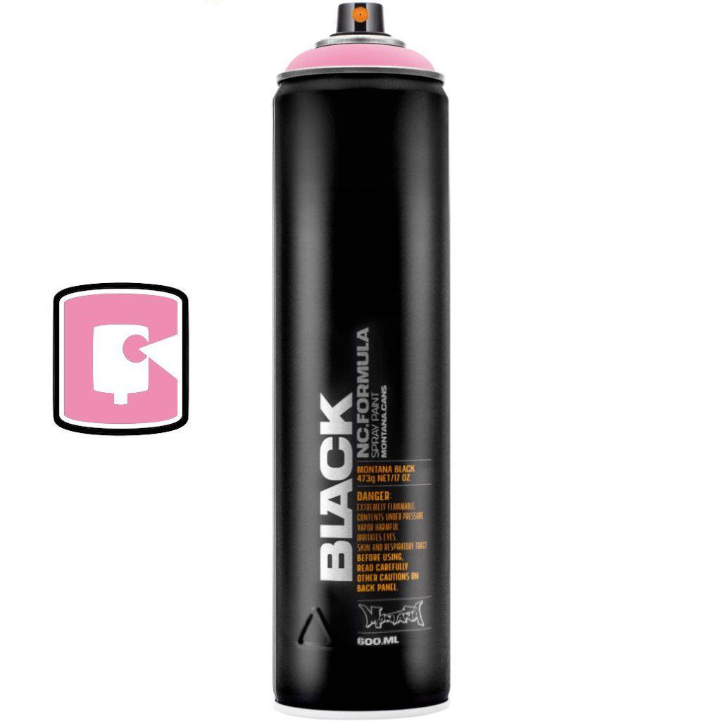 Montana Black 600ML Spray Paint - Premium Matte Finish for Graffiti, Art & DIY Projects - Pink Cadillac Color - Ideal for Walls, Canvas & Metal Surfaces