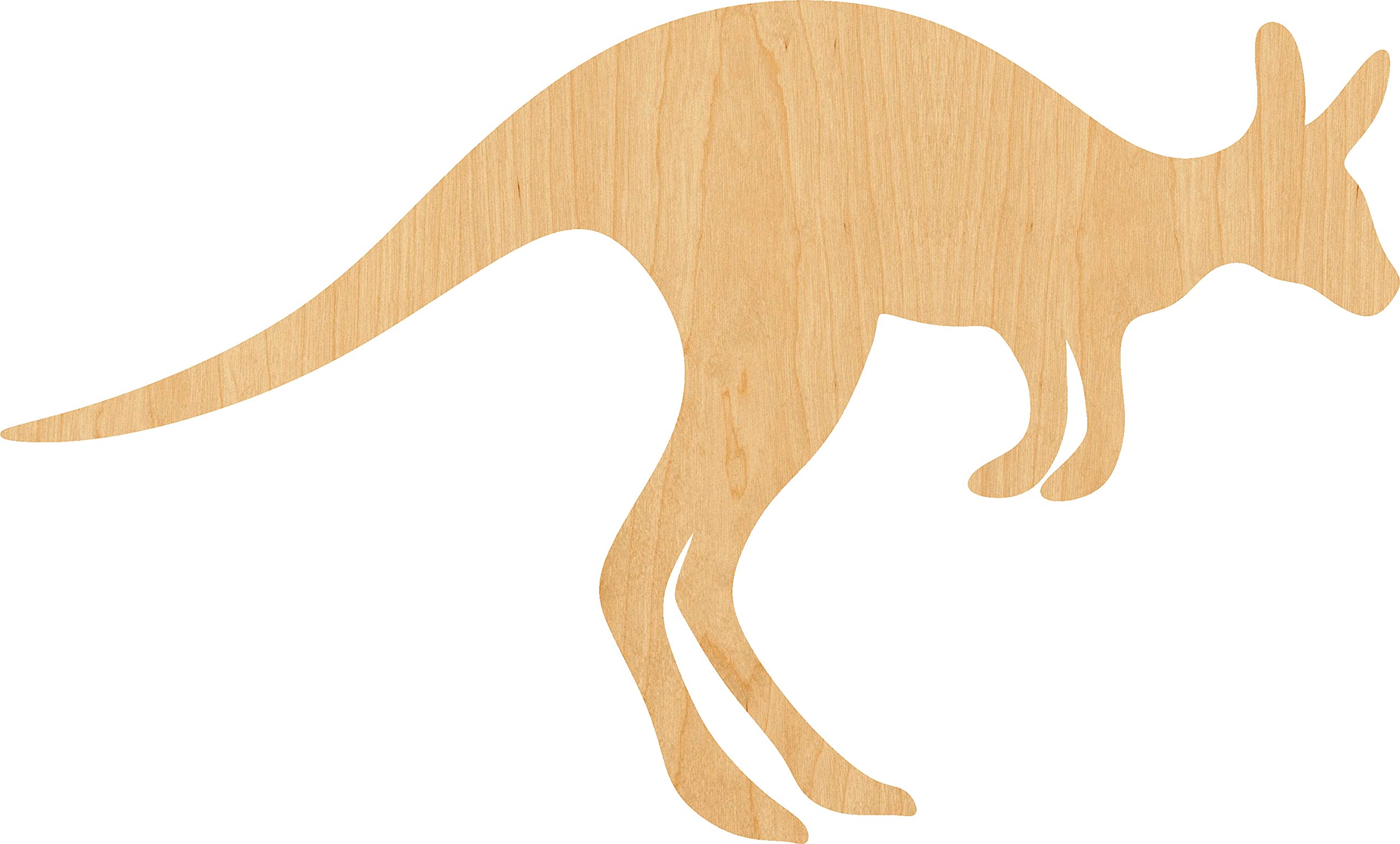 2 Inch Kangaroo Laser Cut Wood Shapes for DIY Crafts - Perfect for Scrapbooking, Home Decor, and Kids Art Projects