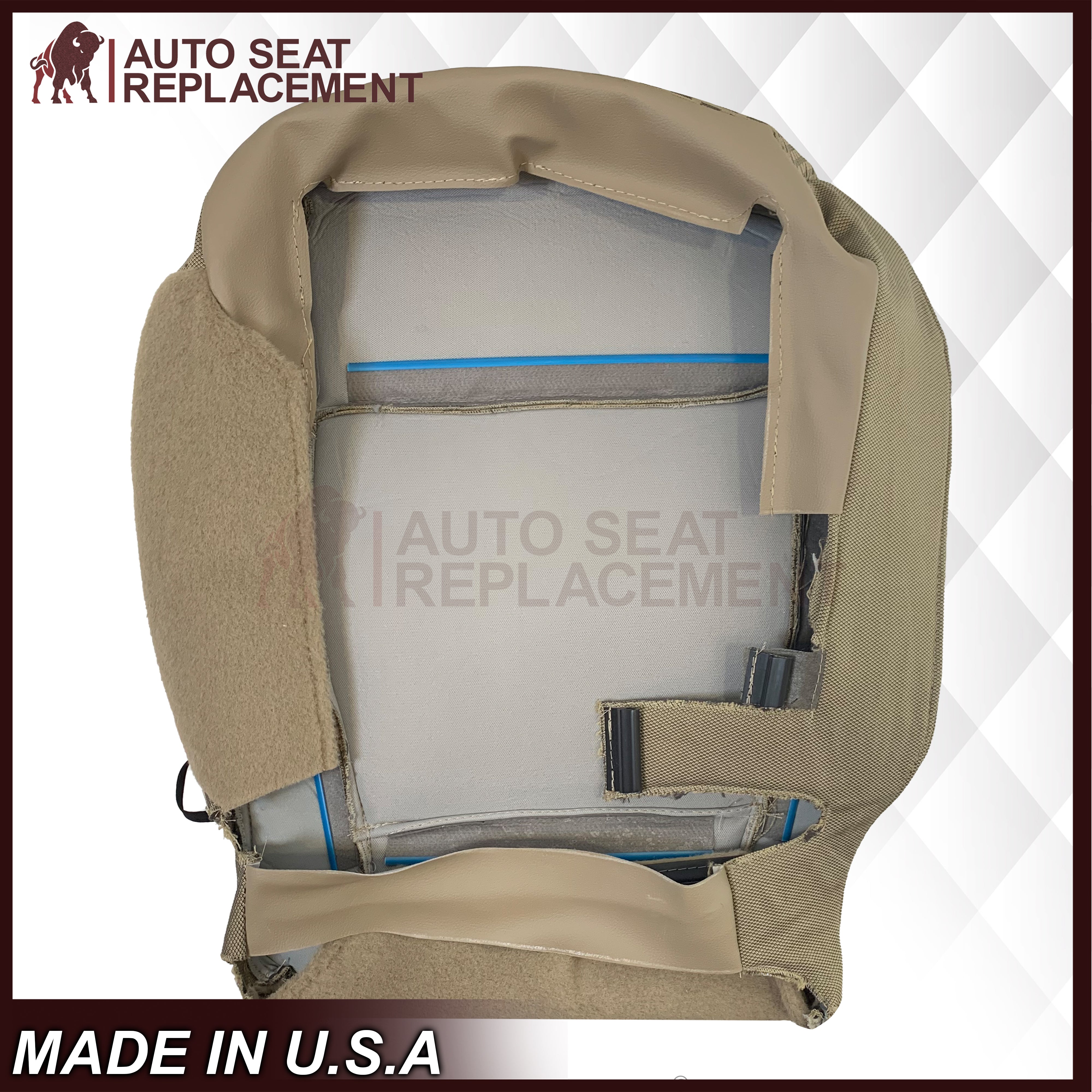 2017-2021 Ford F250 XLT TAN Cloth Seat Cover Replacement - Durable & Custom Fit for Pickup Truck Interior Protection