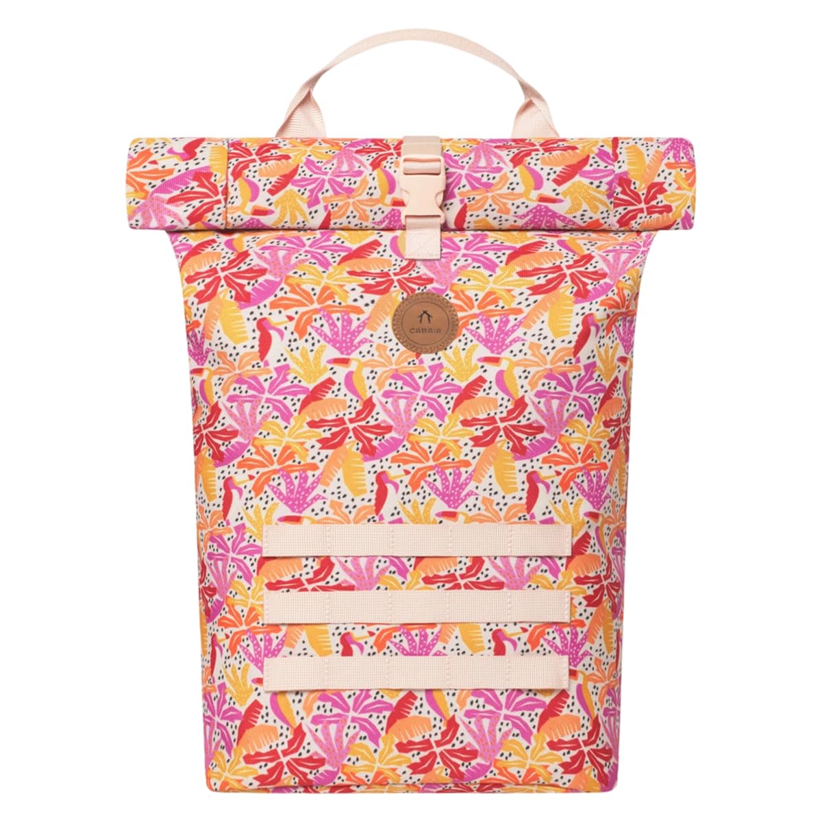 Cabaïa Mendoza Beginner Backpack - Medium Size Rose Pink | Stylish & Lightweight School Bag for Women & Teens | Perfect for College, Travel & Everyday Use