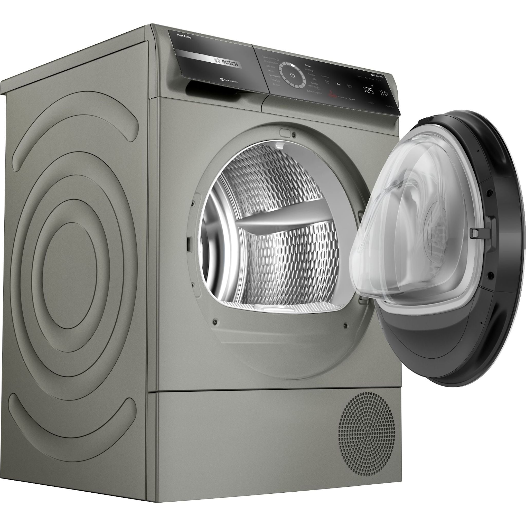 Bosch WQB245AXUC Dryer - Pearl Steel Finish | Energy Efficient, Large Capacity Laundry Appliance for Home & Apartment Use