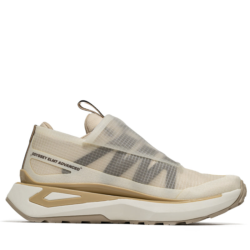 Salomon Odyssey ELMT Advanced Clear Running Shoes - Vanilla Ice/Bleached Sand - Lightweight Trail Runners for Men & Women | Perfect for Hiking, Jogging & Outdoor Adventures