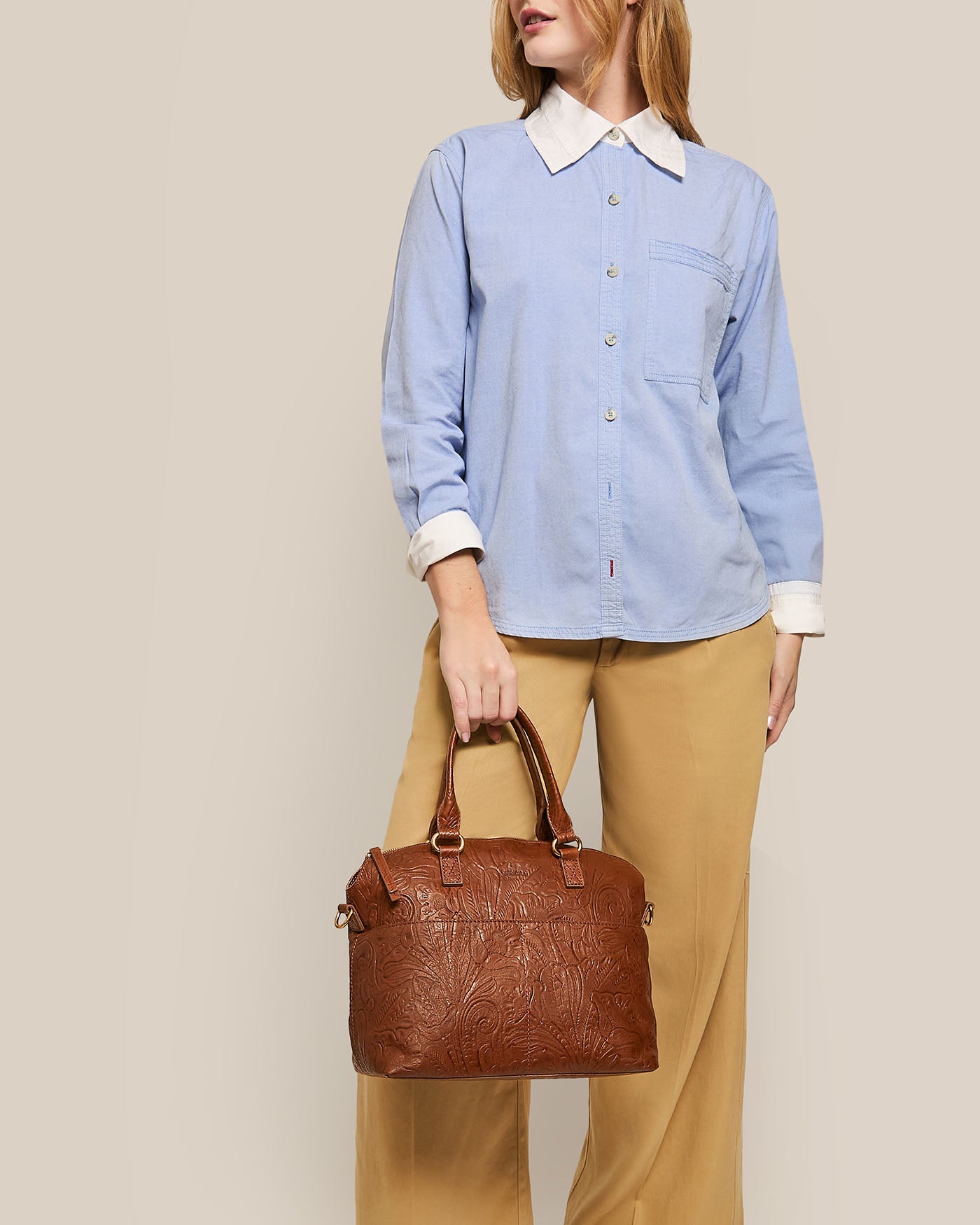 Carrie Dome Satchel - Stylish Leather Shoulder Bag for Women | Perfect for Work, Travel & Everyday Use