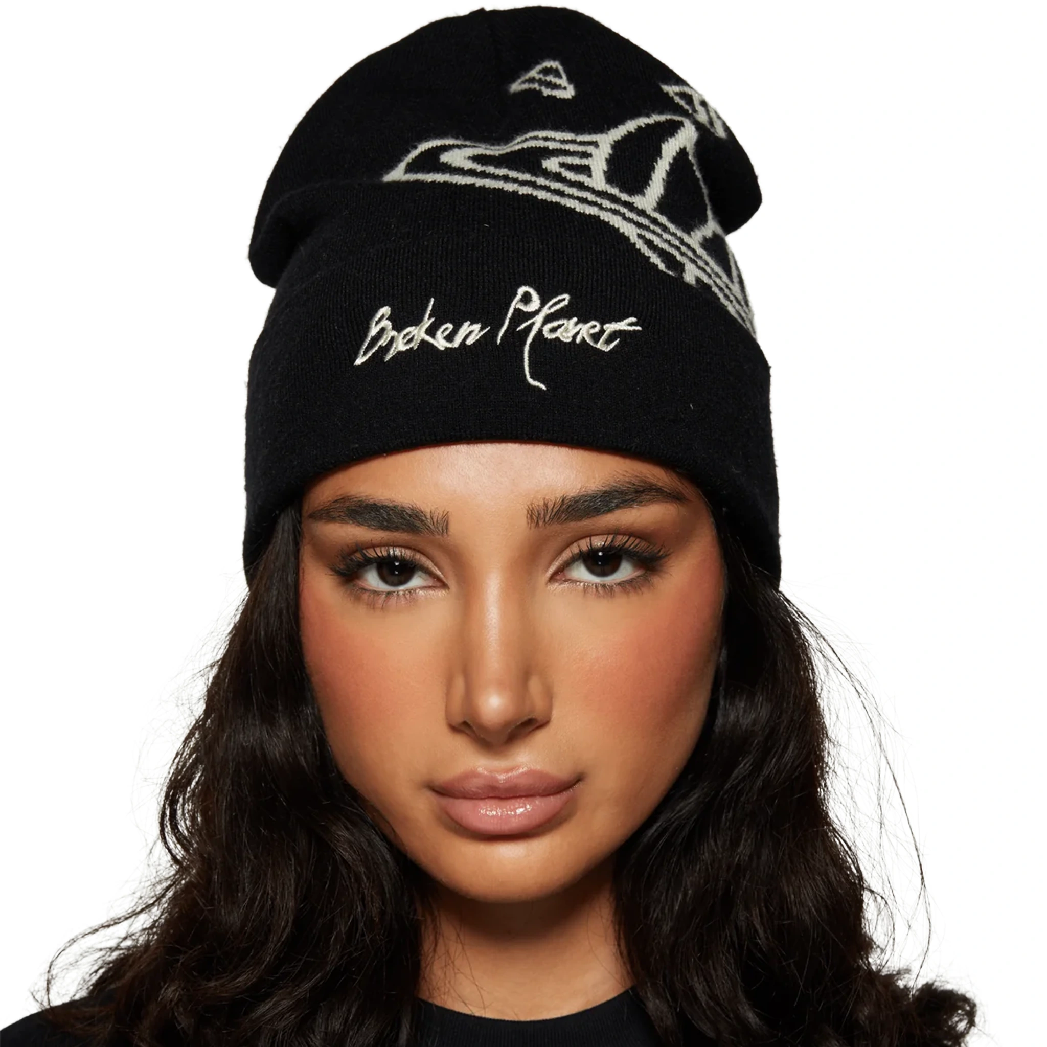 Broken Planet Midnight Black Beanie - Stylish Winter Hat for Men & Women - Perfect for Outdoor Activities, Casual Wear & Street Fashion