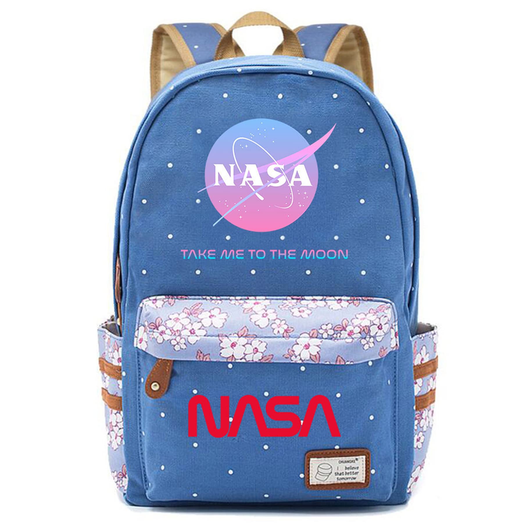 NASA Themed Kids Backpack - Durable Lightweight Canvas School Bag for Boys & Girls - Perfect for School, Travel, and Everyday Use