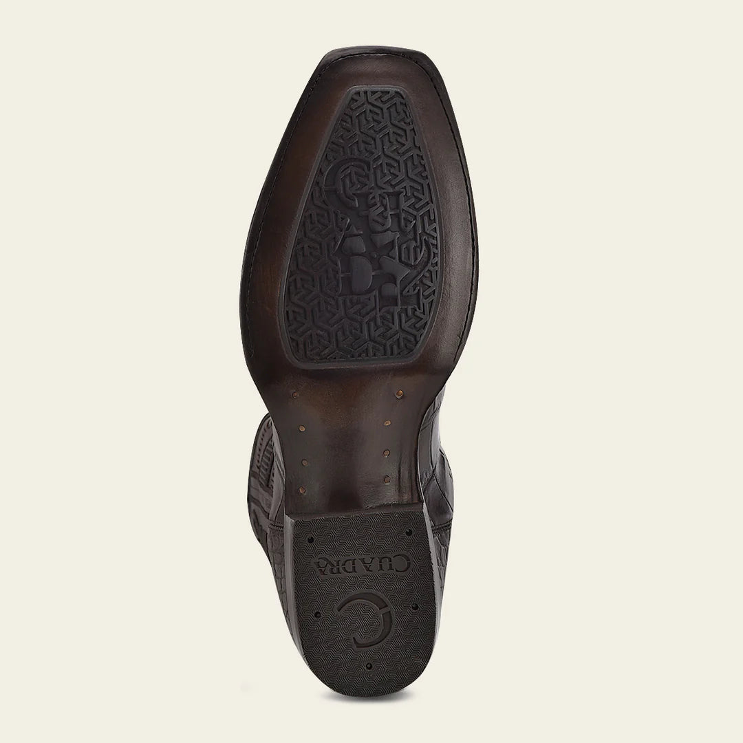 Premium Men's Cuadra Special Edition Chocolate Dress Cowboy Boots - Genuine Alligator Leather - Perfect for Western Wear, Rodeos & Special Occasions