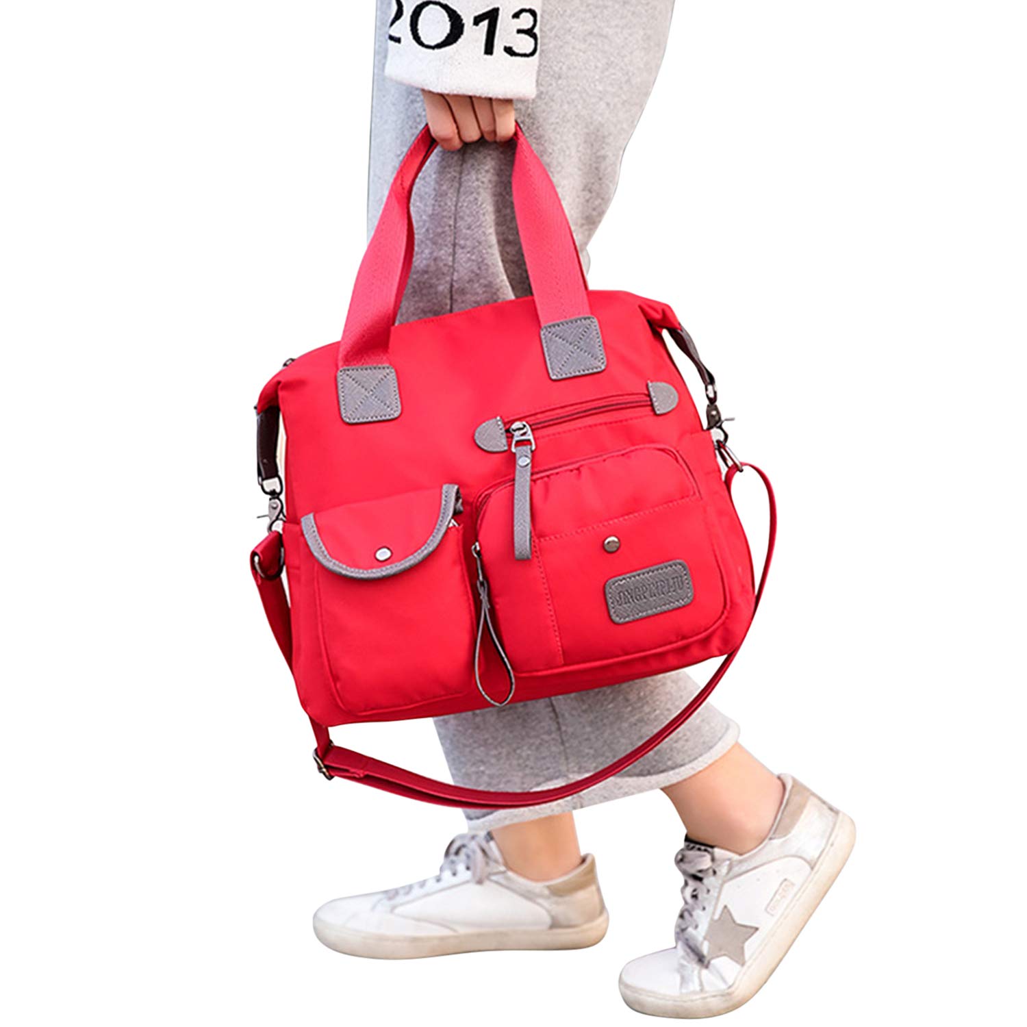 Boodtag Large Waterproof Diaper Bag Backpack for Moms - Multi-Pocket Baby Changing Tote with Shoulder Strap | Perfect for Travel, Daycare & On-the-Go Parenting