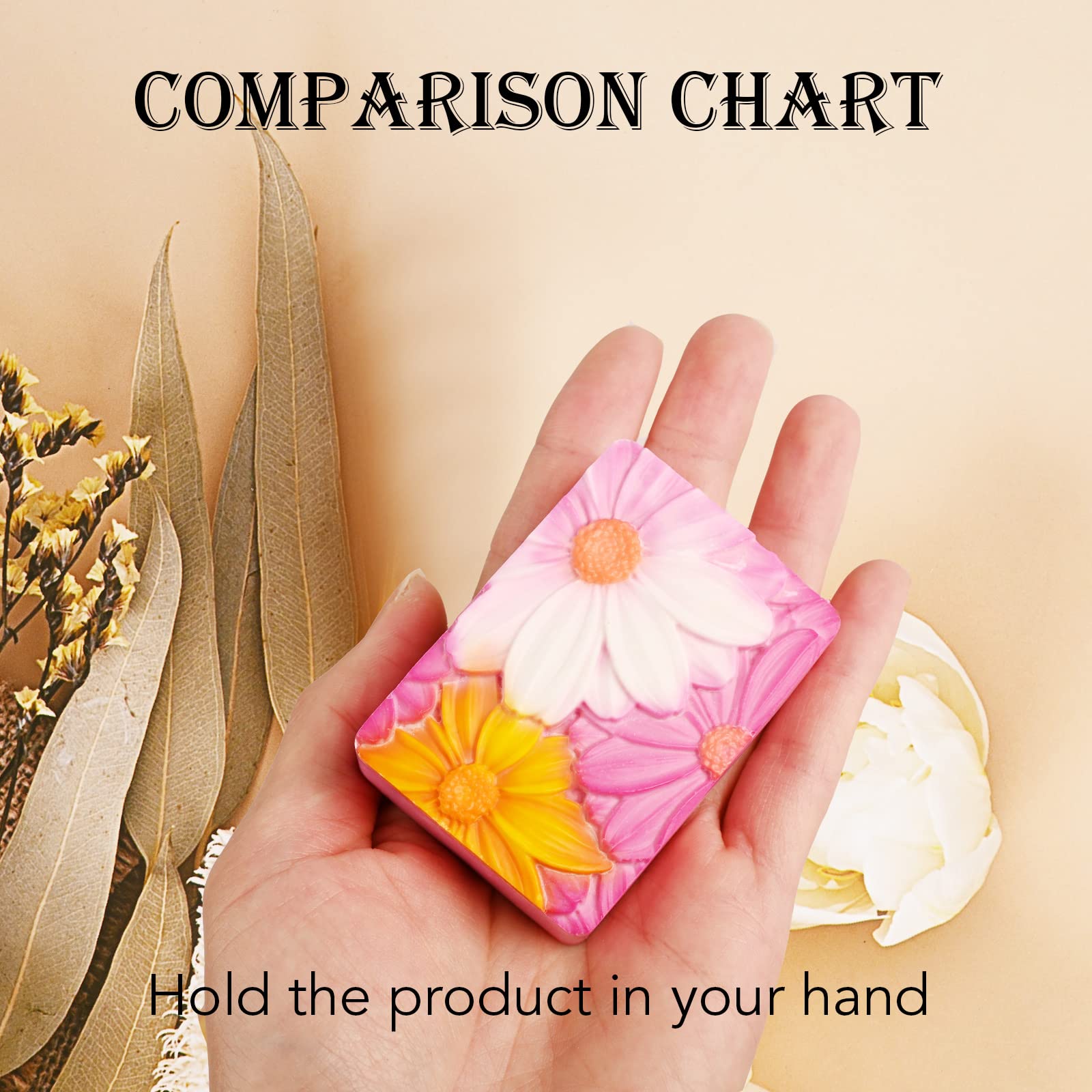 3D Flower Silicone Molds for Soap, Chocolate & DIY Crafts - Home Decor & Gifts