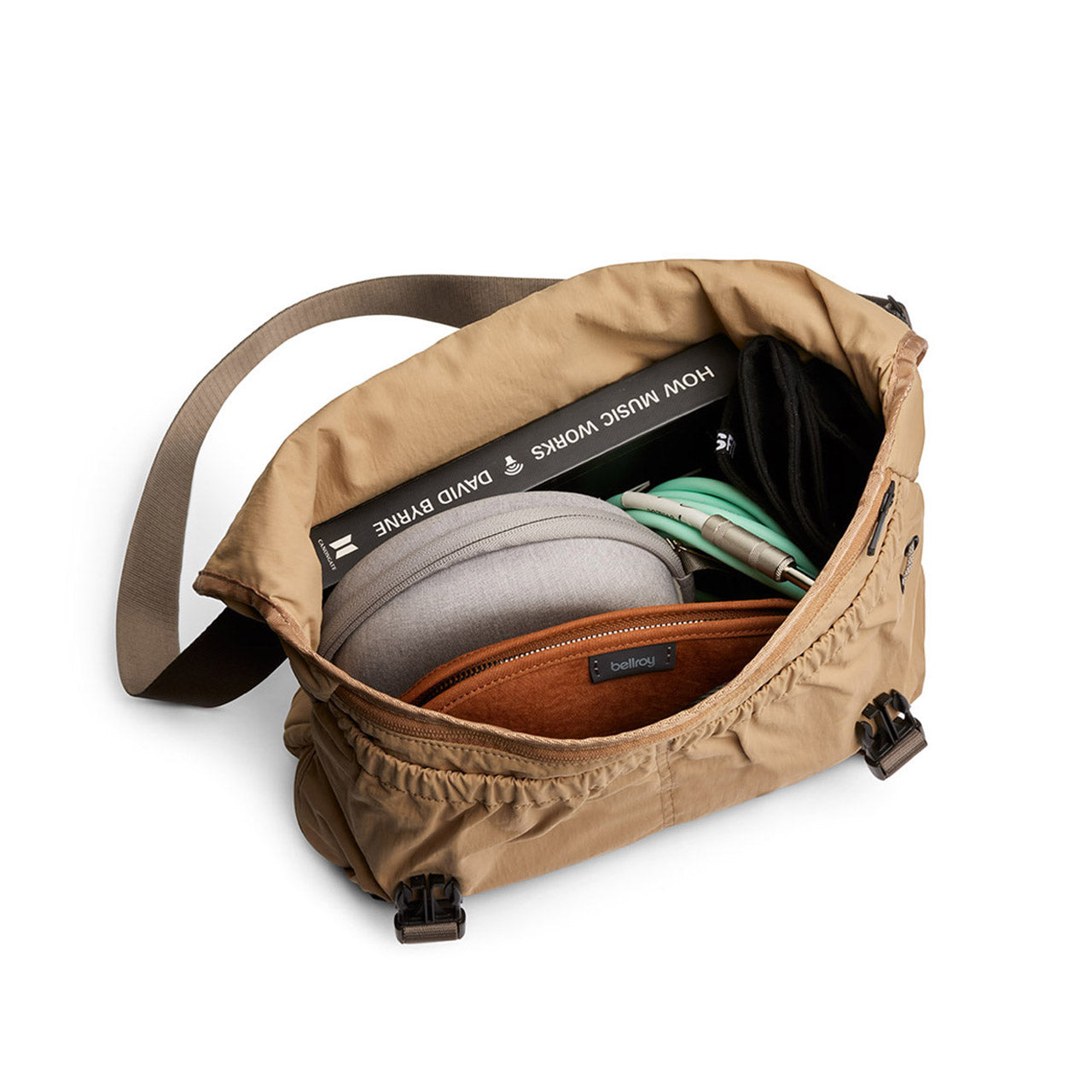 Cinch Messenger Bag 12L - Durable Crossbody Shoulder Bag for Men & Women - Perfect for Work, Travel & Everyday Use