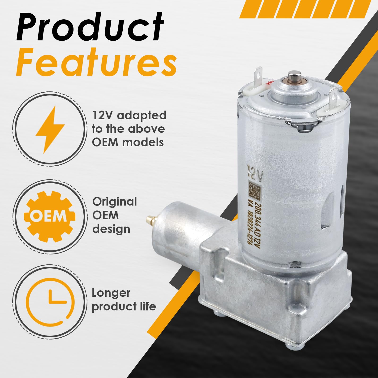 12V Air Seat Compressor for Grammer Maximo, Actimo, Primo, Compacto & Chicago Tractor Seats - Heavy Duty Truck & Off-Road Vehicle Replacement Part - Perfect for Long Haul Driving & Rough Terrain Comfort