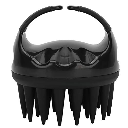 Scalp Massager Shampoo Brush - Soft Silicone Bristles for Gentle Hair & Scalp Cleansing - Lightweight & Durable for Home, Salon & Travel Use (Black) - Perfect for Relaxing Head Massage & Deep Hair Care