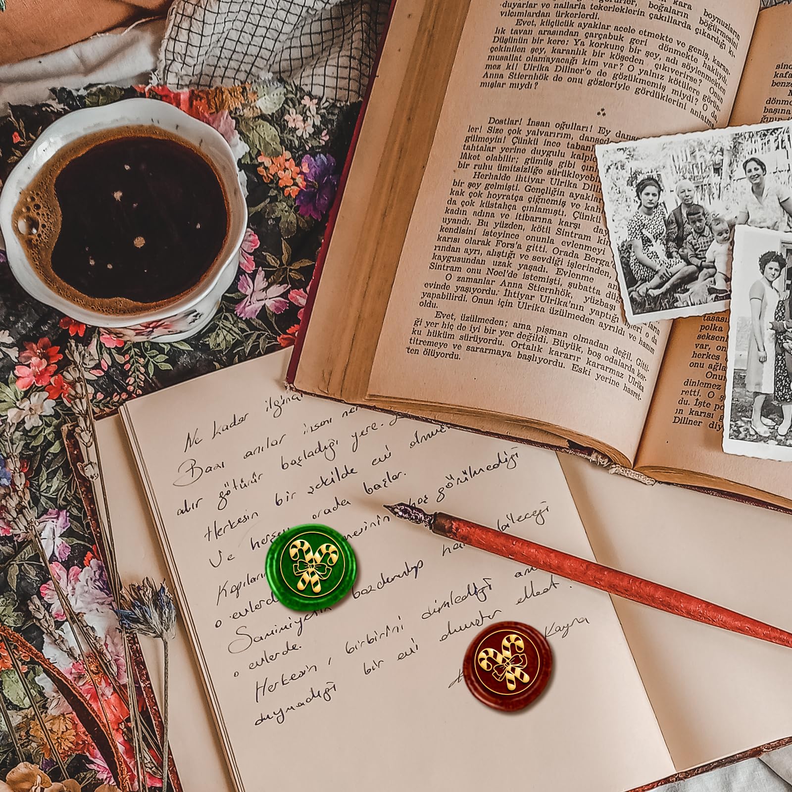Christmas Candy Wax Stamp - 1