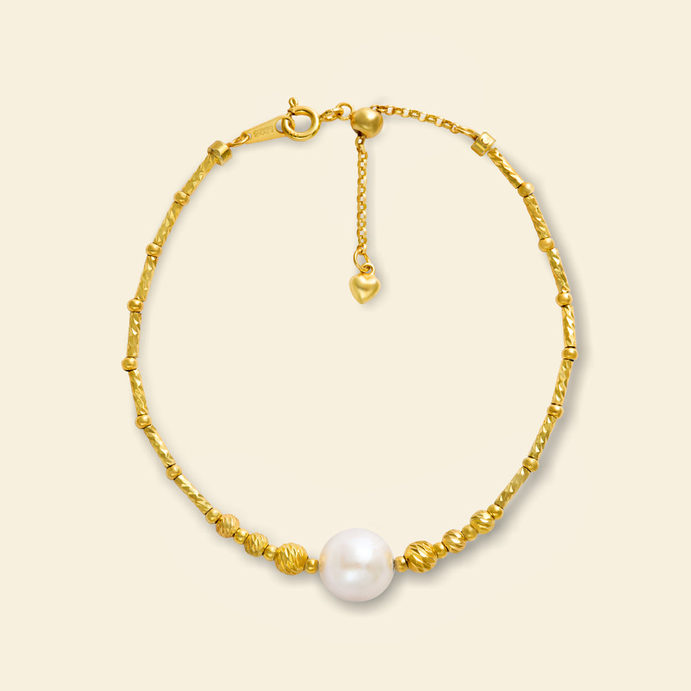 Luxury Golden AAAA Pearl Bracelet for Women - Elegant Handmade Jewelry Gift for Wedding, Anniversary & Special Occasions