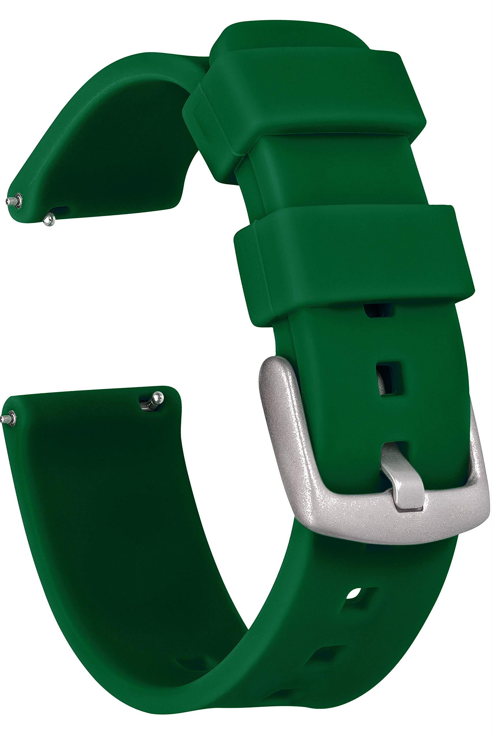 Silicone Watch Band for Gizmo & Samsung - Quick Release 20mm Green Strap for Kids & Outdoor Use