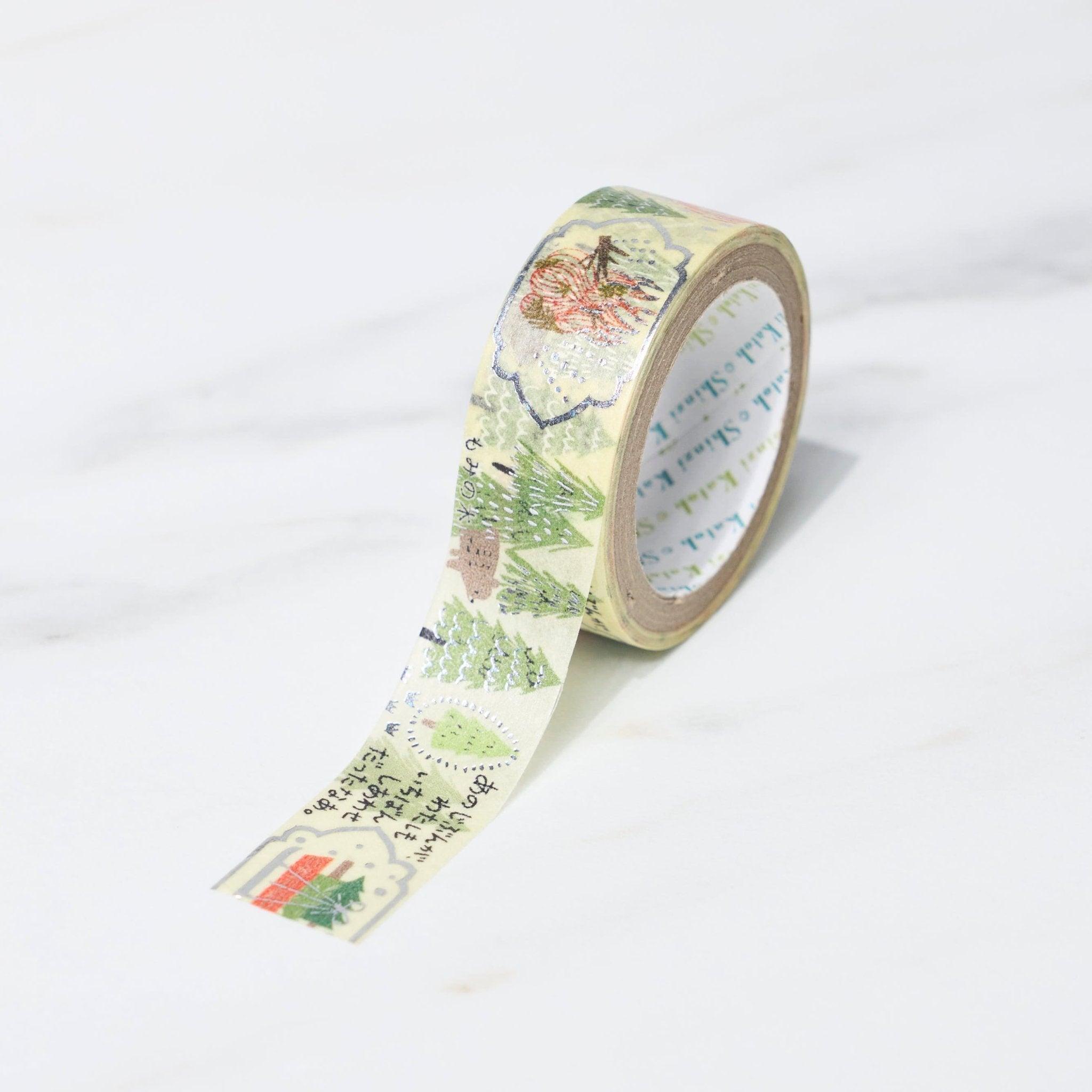 Fairy Tale Gems Andersen Masking Tape Set - Shinzi Katoh Kirapika & Seal Do - Decorative Washi Tape for Scrapbooking, Journaling, Gift Wrapping & DIY Crafts