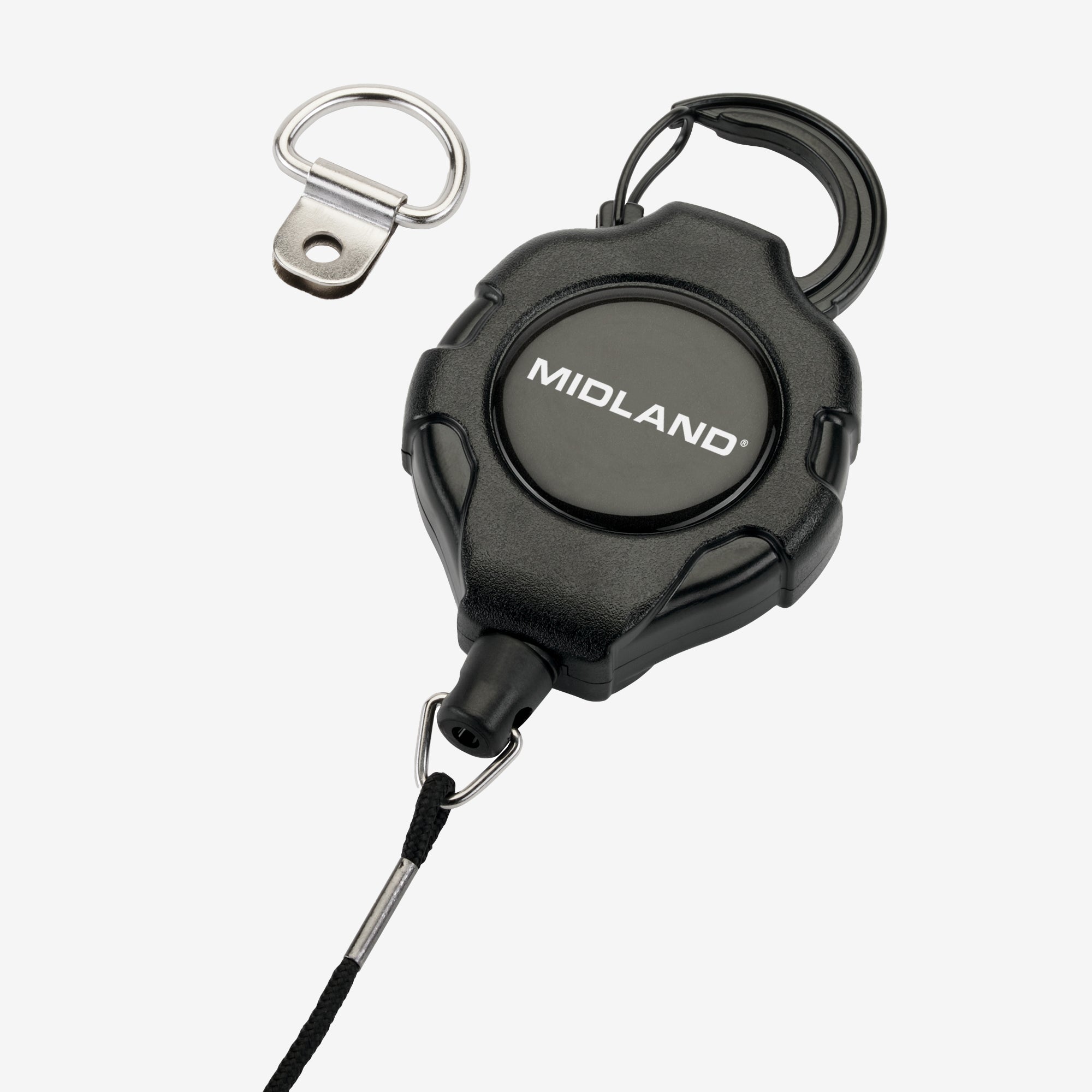 MicroMobile® Retractable Microphone Tether MXMCBK - Secure Hands-Free Mic Holder for Podcasting, Gaming & Streaming - Durable Black Cable Management Solution for Content Creators