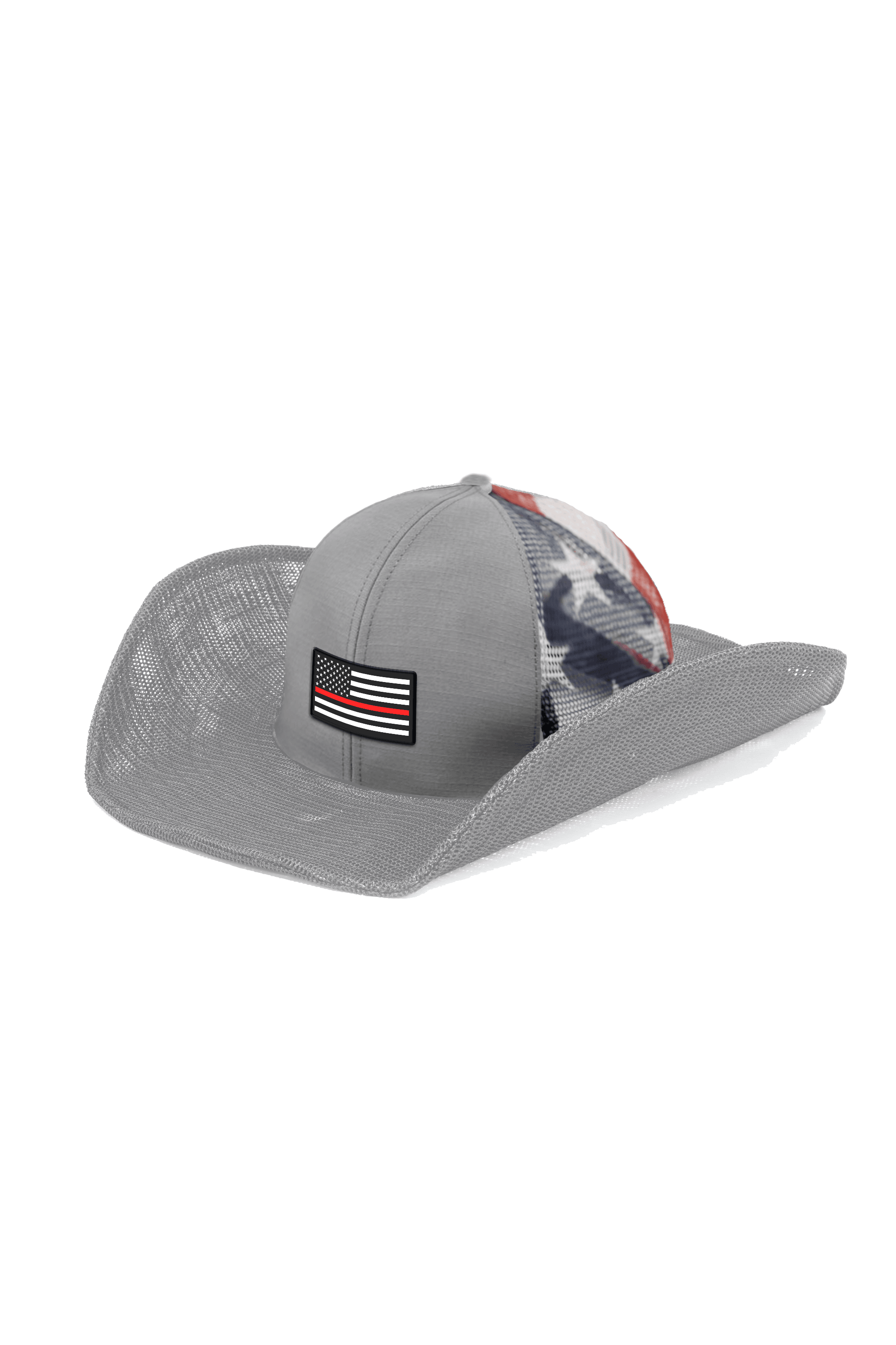 Thin Red Line American Flag Cowboy Snapback Hat - 6 Panel Adjustable Cap for Patriotic & Outdoor Enthusiasts - Perfect for Rodeo, BBQ, and Casual Wear